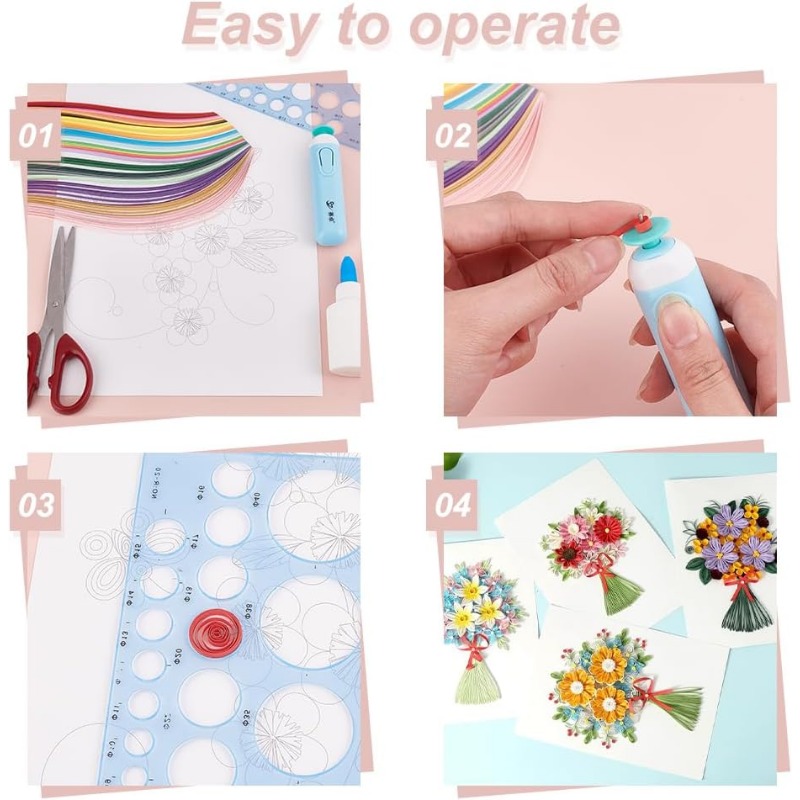 1Set 12 Pcs Quilling Paper Ste - Quilling Paper Strips review and price