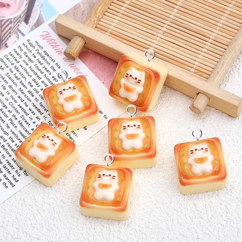 10Pcs Kawaii Cat Toast Bread R - Art Craft Items review and price