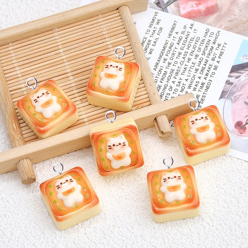 10Pcs Kawaii Cat Toast Bread R - Art Craft Items review and price
