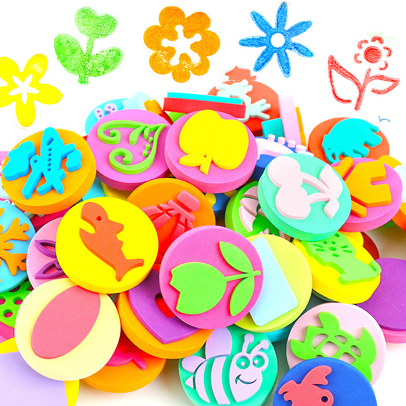 6Pcs/bag Foam Stamps for Paint - Art Craft 3 Year Old review and price