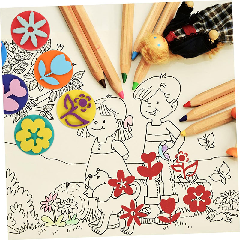 6Pcs/bag Foam Stamps for Paint - Art Craft 3 Year Old review and price