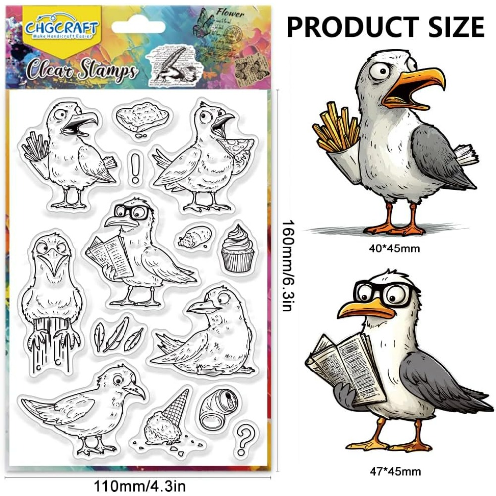 Seagulls Clear Stamps Bird Tra - Artwork Craft review and price