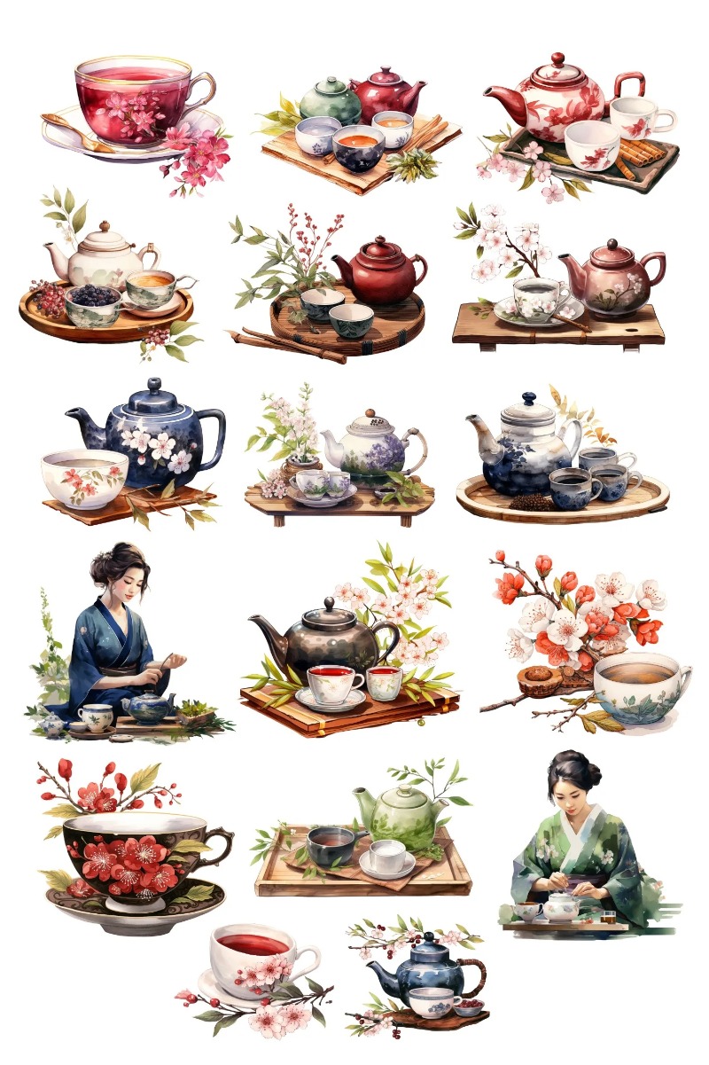 Cute Watercolor Tea Ceremony,  - Art Craft 3 Year Old review and price