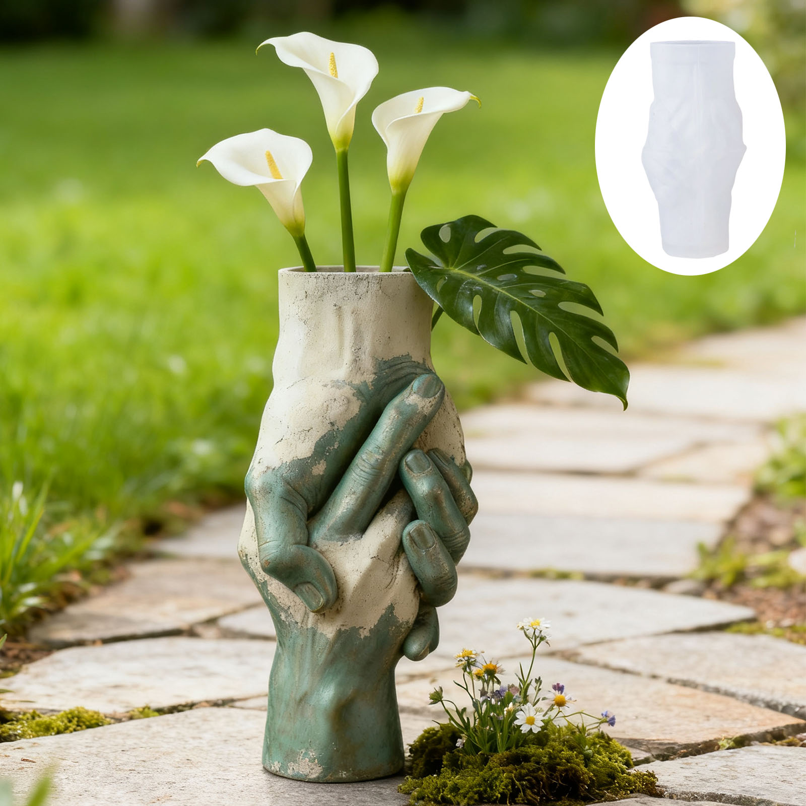 Artistic Hand-in-Hand Vase Sil - Art Craft Vase review and price