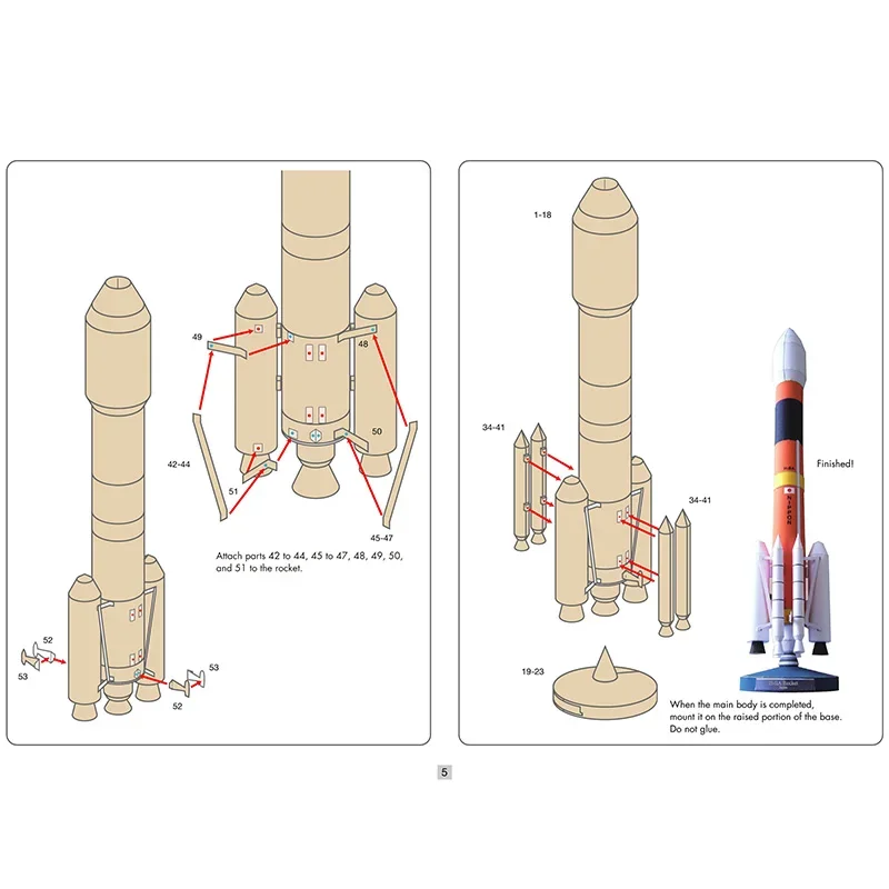 Japan H-2A Rocket Space Origam - Art And Craft Rocket review and price