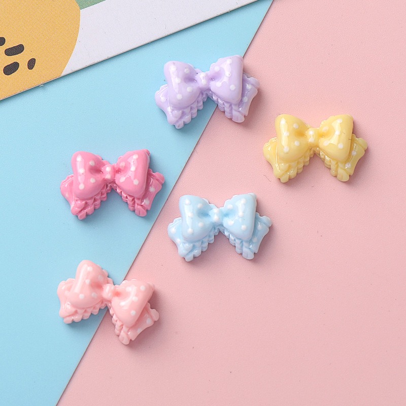7 Colors Mini Bow Resin Charms - Art Craft Items review and price