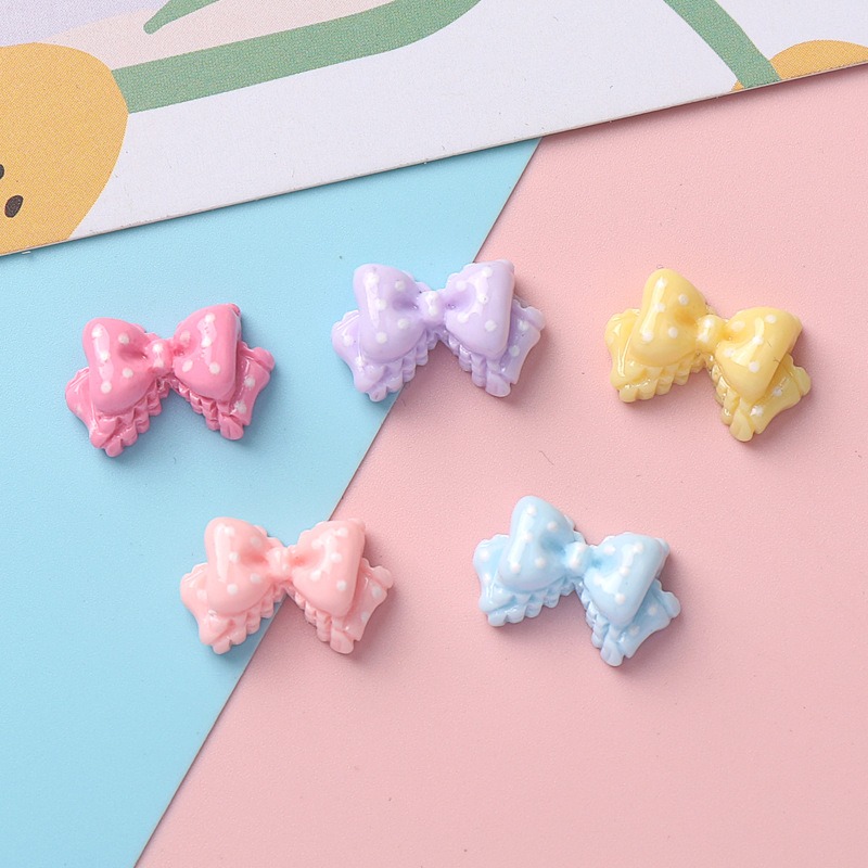 7 Colors Mini Bow Resin Charms - Art Craft Items review and price