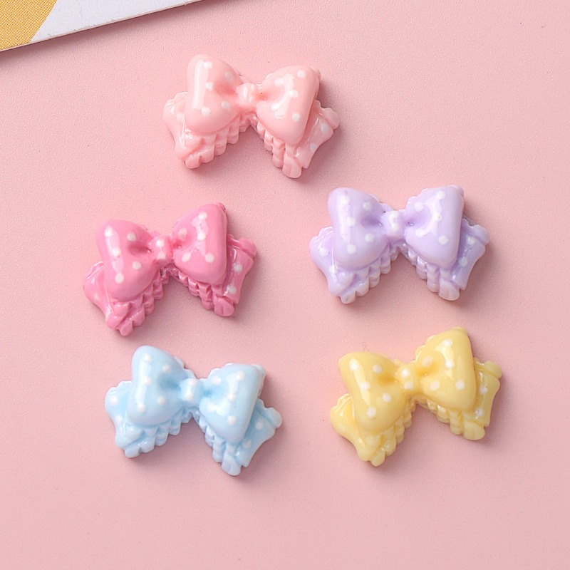 7 Colors Mini Bow Resin Charms - Art Craft Items review and price